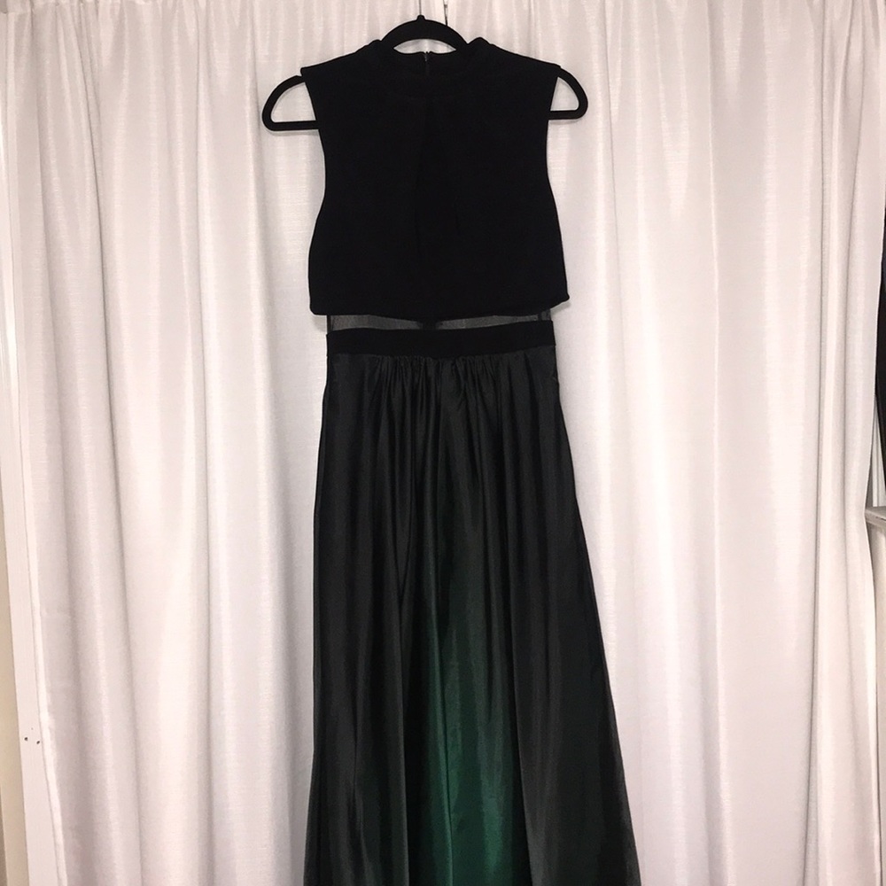 Black and Green Ombré Dress